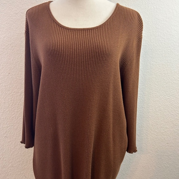 Women’s Brown Stonebridge Knit Sweater | Size 2XL‎ - Picture 1 of 9